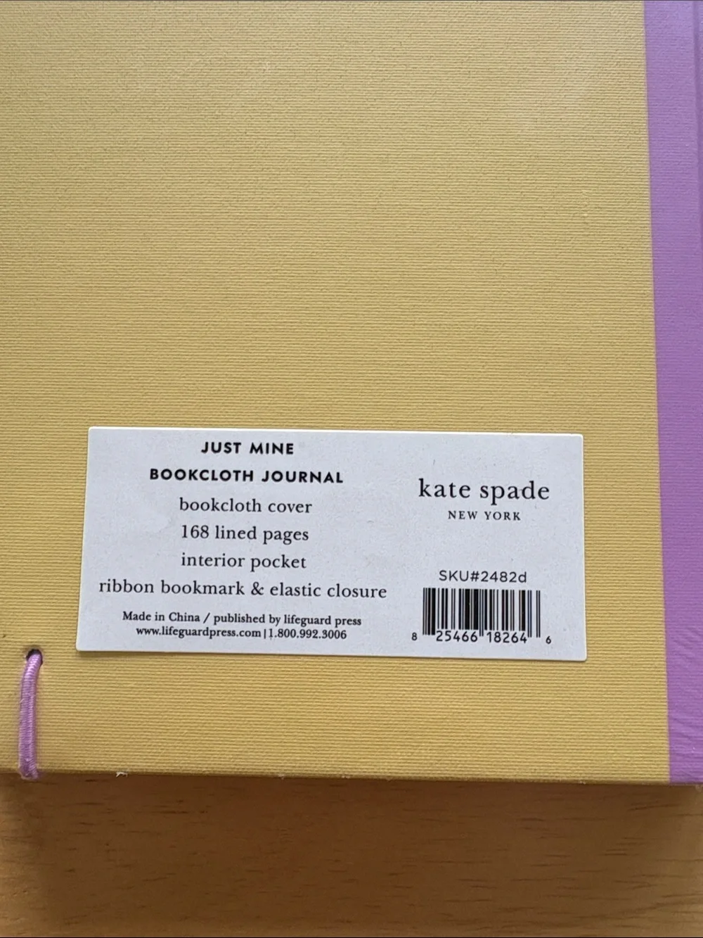 ♠️ Kate Spade Just Mine Bookcloth Journal. Letter “d”. New!